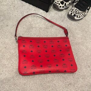 MCM Red leather bag